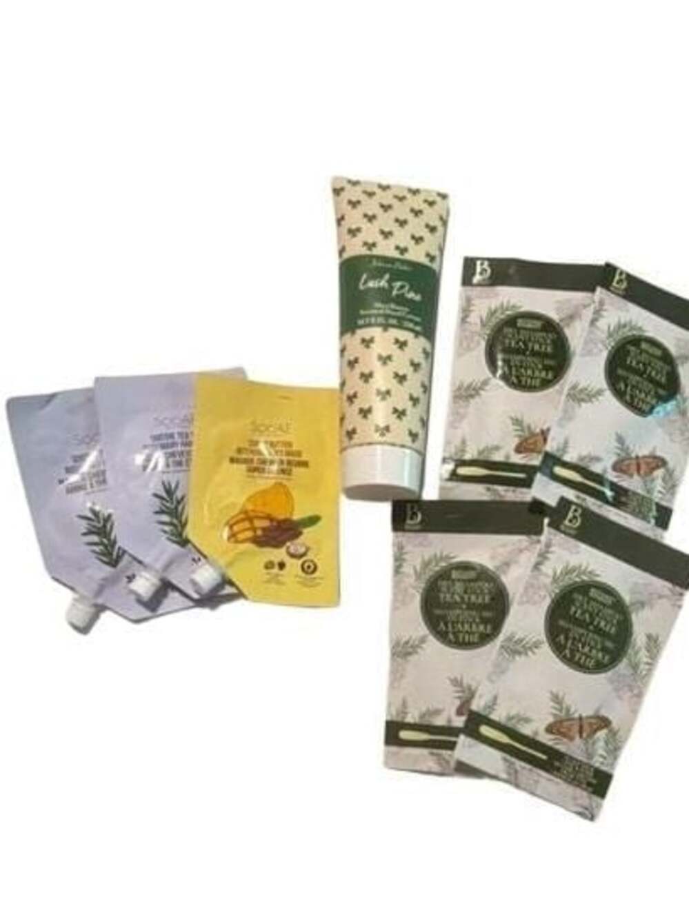 Beauty Bundle: Johnson Parker Lush Pine Hand Cream, SooAE Hair Masks, and Botani